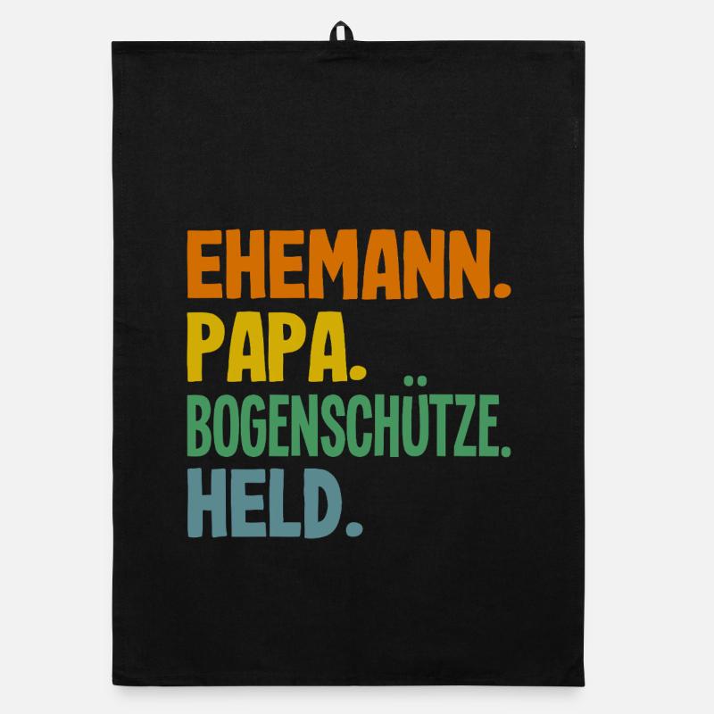 Archery Archer Gift Organic dish towel