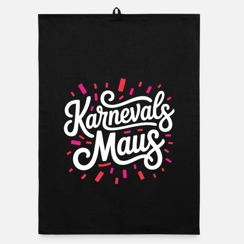Karnevalsmaus Karneval Köln Kölner Karnevals Maus Organic Geschirrtuch