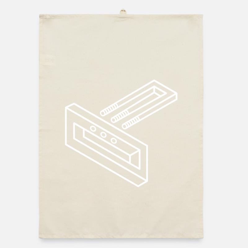 Forme impossible – illusion d’optique pour les nerds Torchon bio