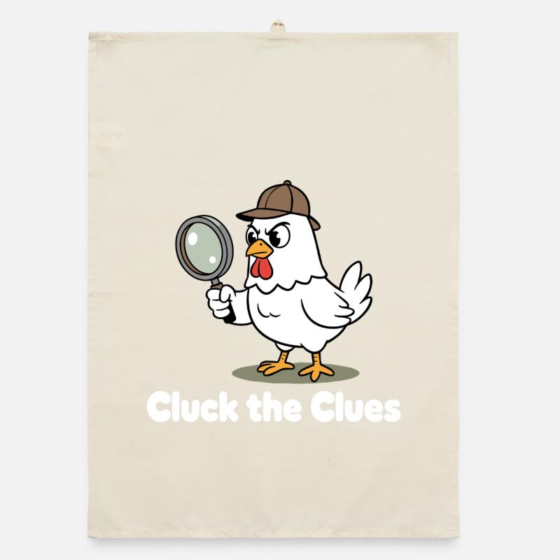 Cluck der Spürnase Organic Geschirrtuch