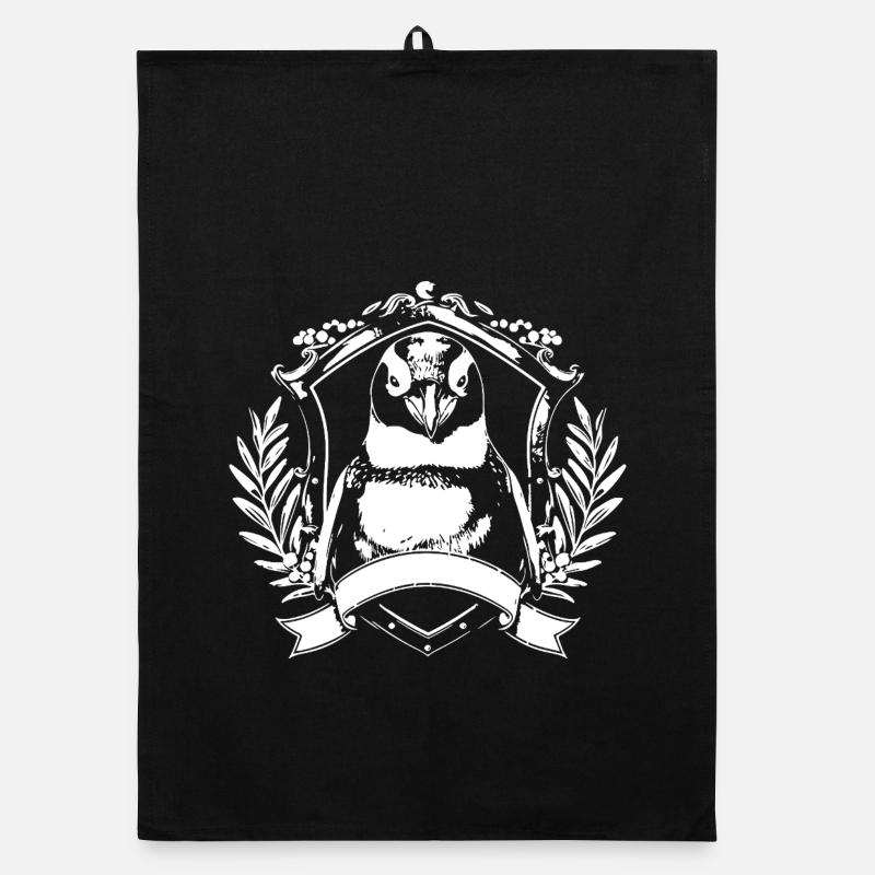 Blason du Pingouin Crest Torchon bio