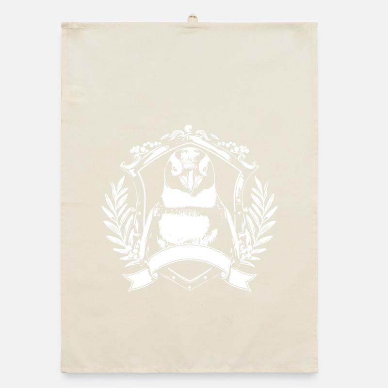 Blason du Pingouin Crest Torchon bio
