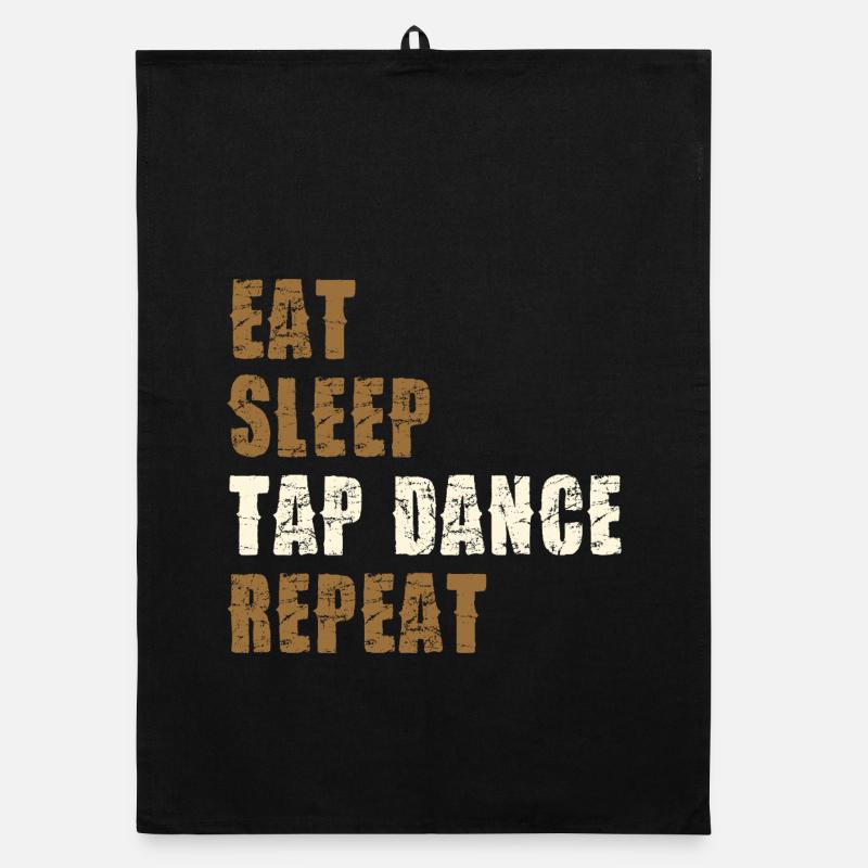Eat Sleep Tap Dance Repeat Organic Geschirrtuch