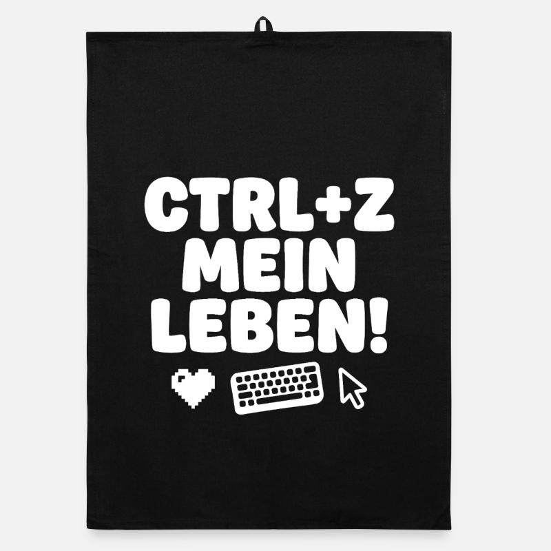 Ctrl Z My Life Tech Humor Organic dish towel