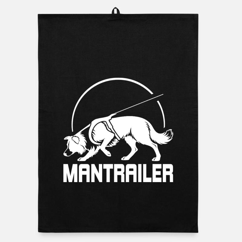 Border Collie MANTRAILER Suchhunde Hunde Hund Organic Geschirrtuch