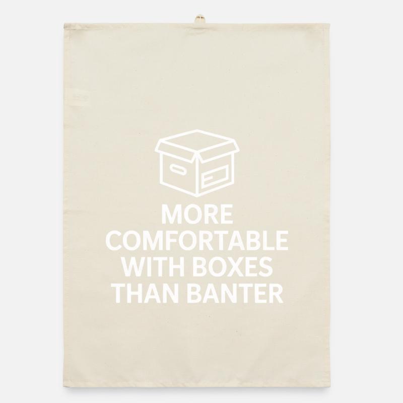 More Comfortable With Boxes Than Banter Organic dish towel