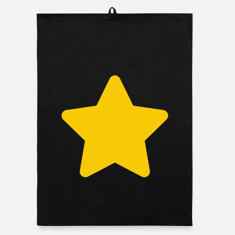 Accent étoile jaune : Simple Star Torchon bio