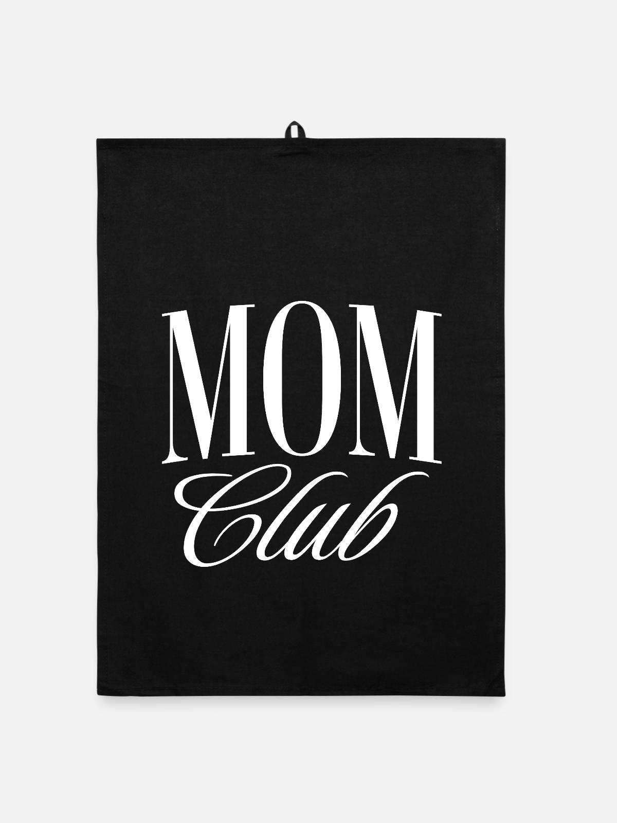 Mama Club - Organic Geschirrtuch - Schwarz - Vorne