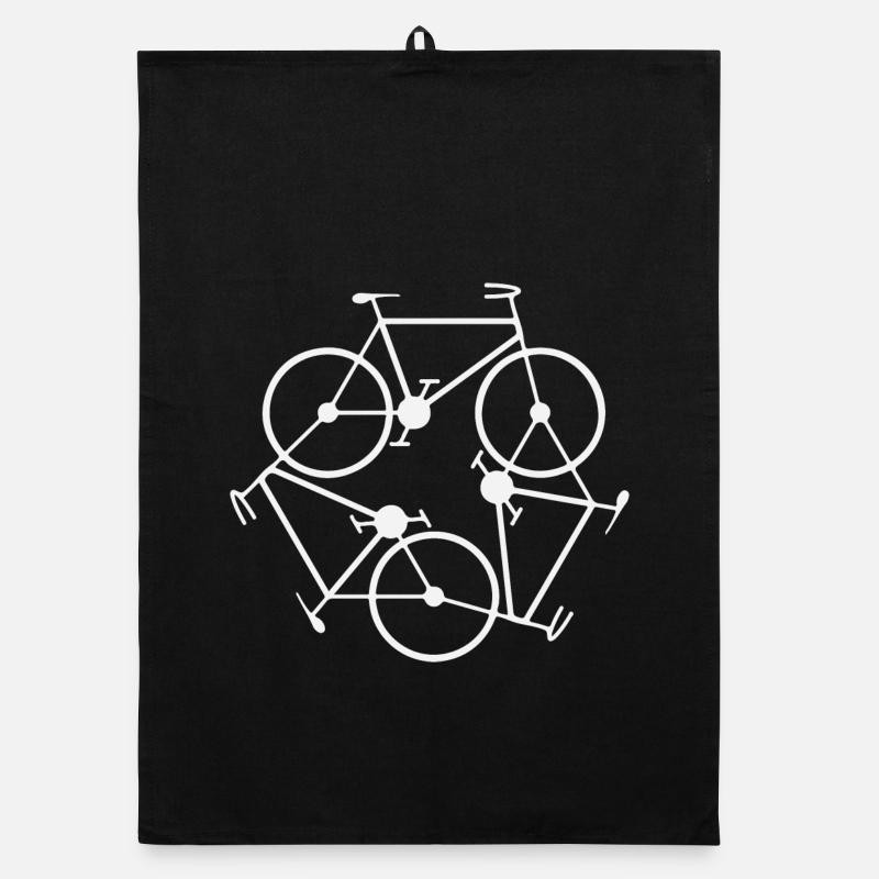 Bicyclette - Torchon bio - noir