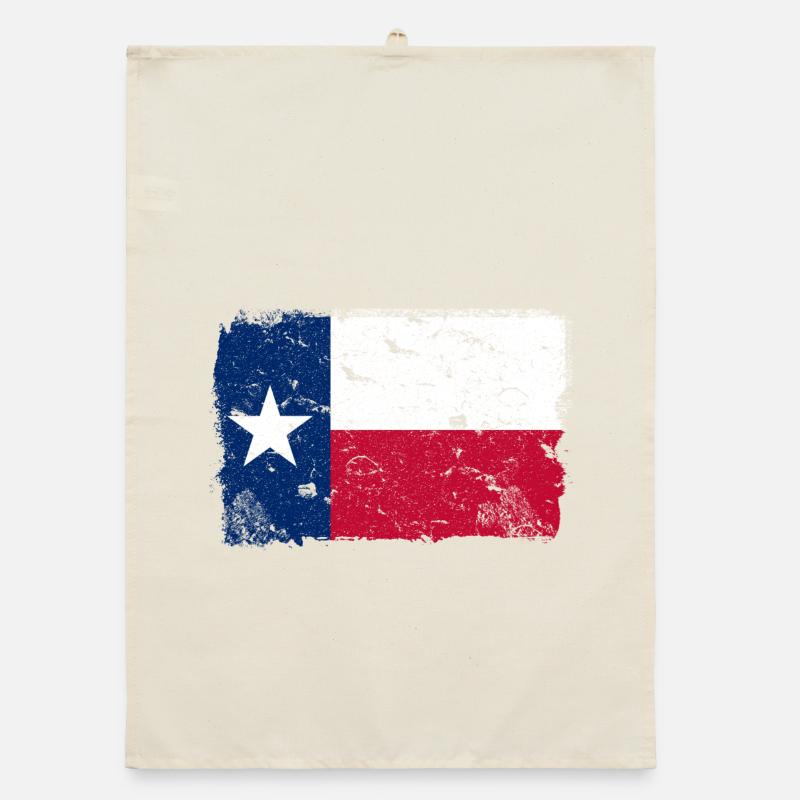 Texas Vintage Drapeau Torchon bio