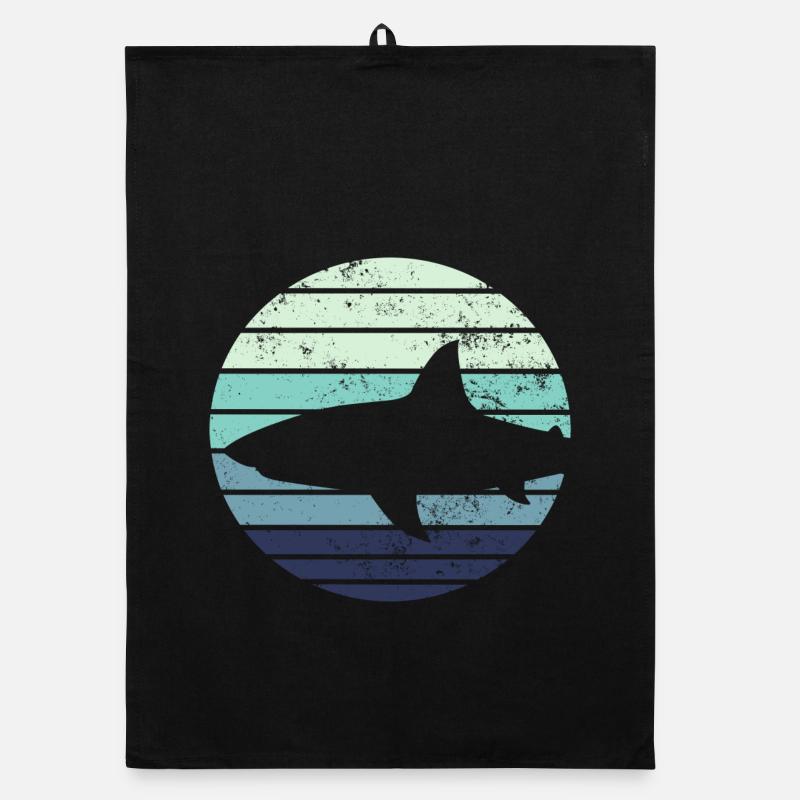 Shark shark Organic dish towel