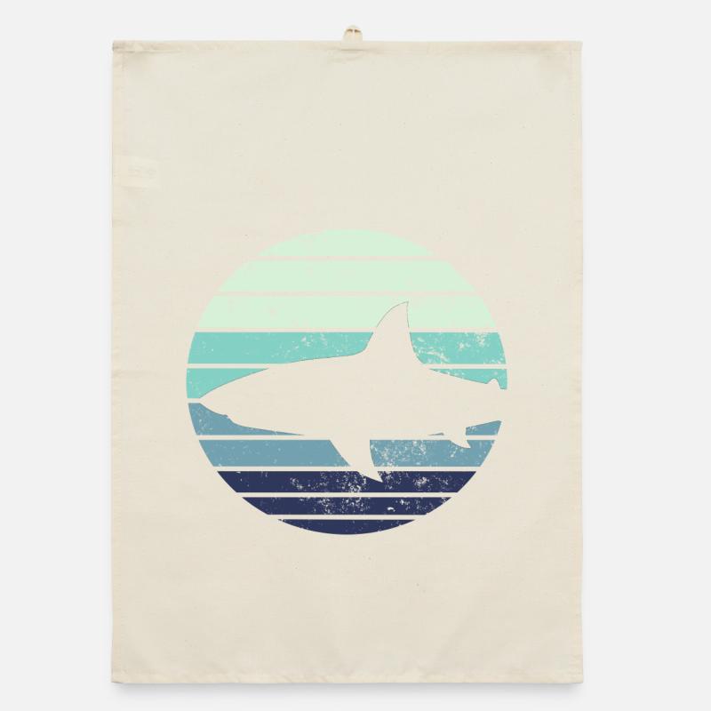 Shark shark Organic dish towel