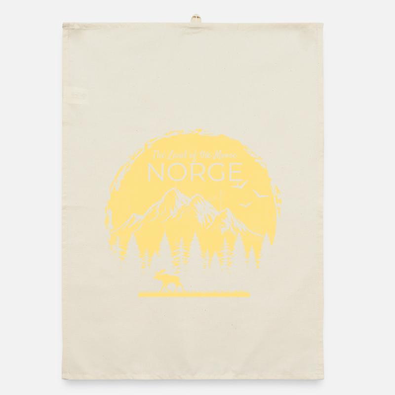Norge, Terre de l’orignal, Elch Design Torchon bio