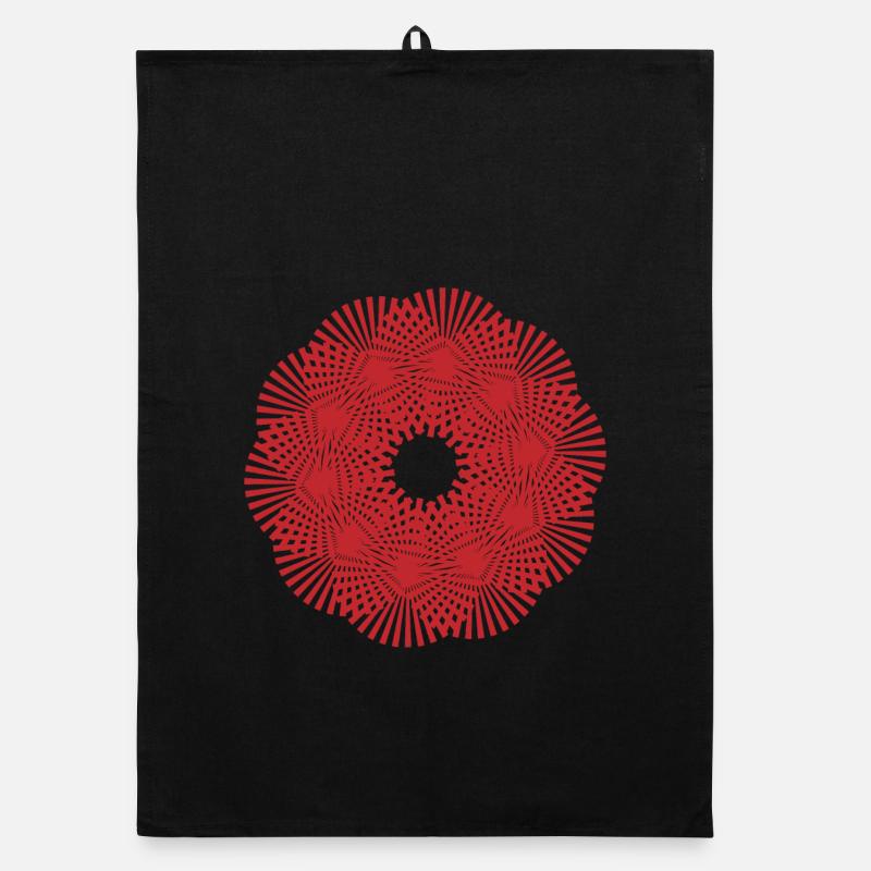 Mandala | Sonnenstrahlen | Muster Organic Geschirrtuch