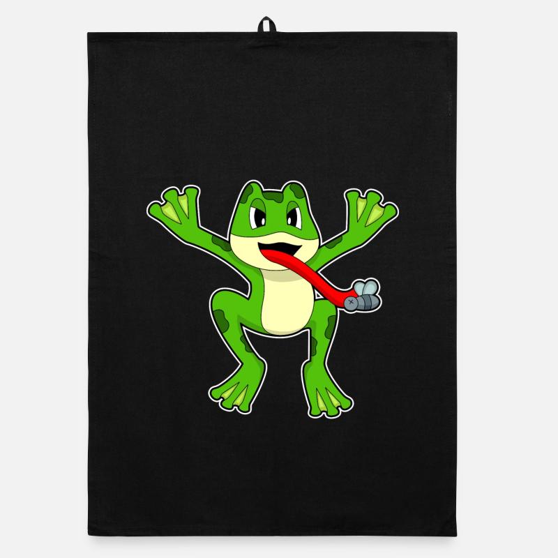 Frosch Fliege Organic Geschirrtuch