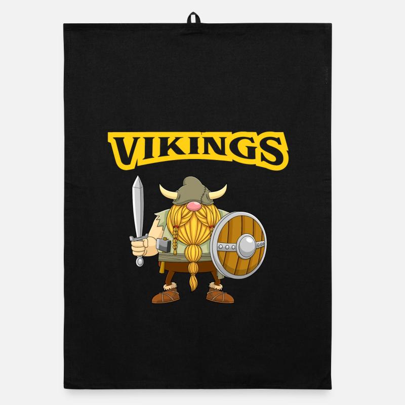 Wikinger, Gnom, Entdecker Organic Geschirrtuch