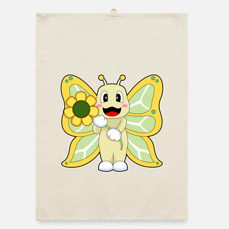 Fleur de papillon Torchon bio