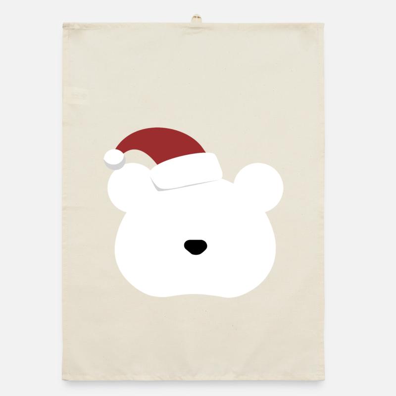 Polar Bear- Christmas edition Organic Geschirrtuch