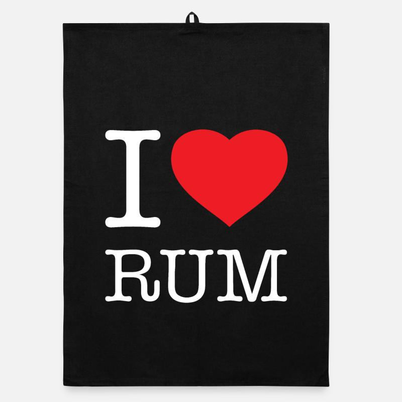 J’ADORE LE RHUM Torchon bio