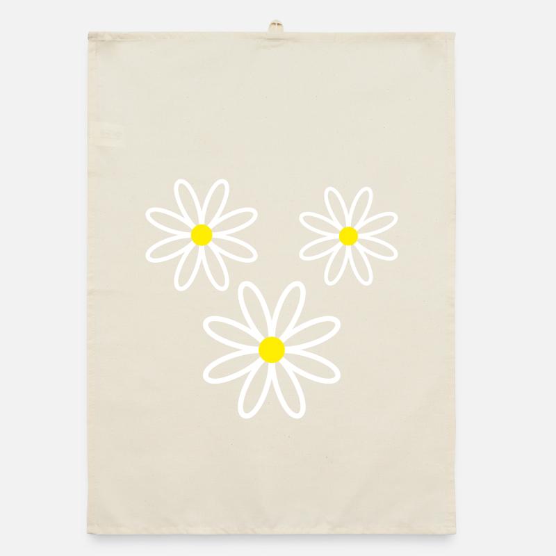 Gänseblümchen Blume Organic Geschirrtuch