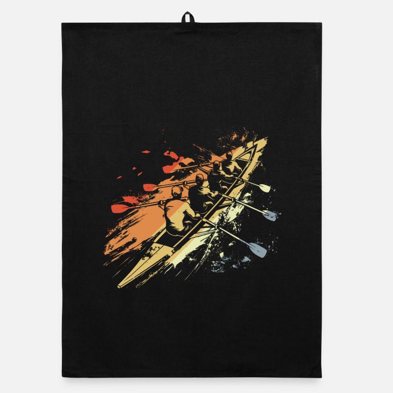 Graphique de l’équipe d’aviron rétro Torchon bio