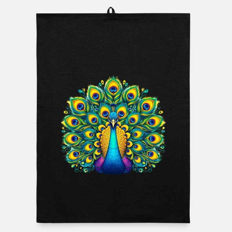 Peacock Organic dish towel