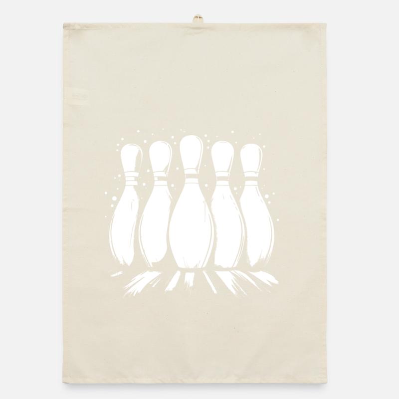 Bowling Pins Organic dish towel