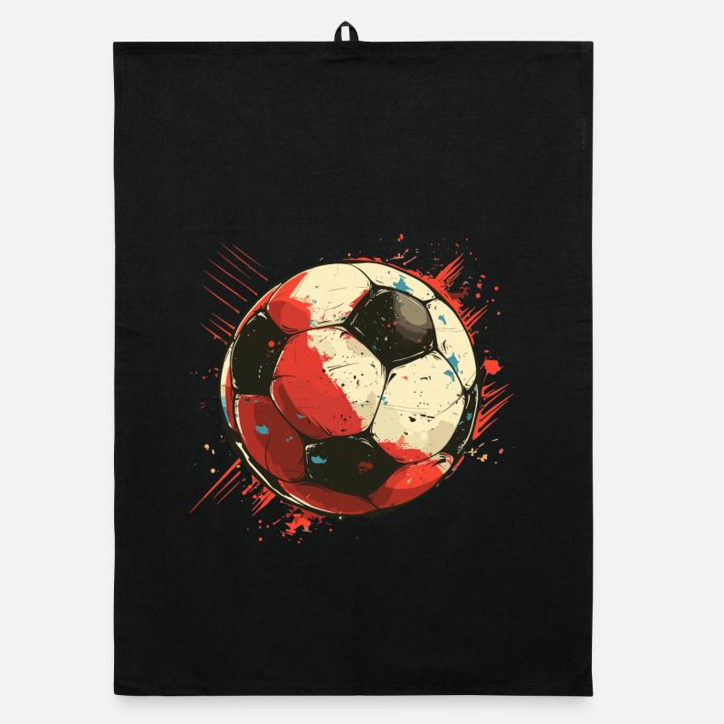 Fußball Grafik Organic Geschirrtuch