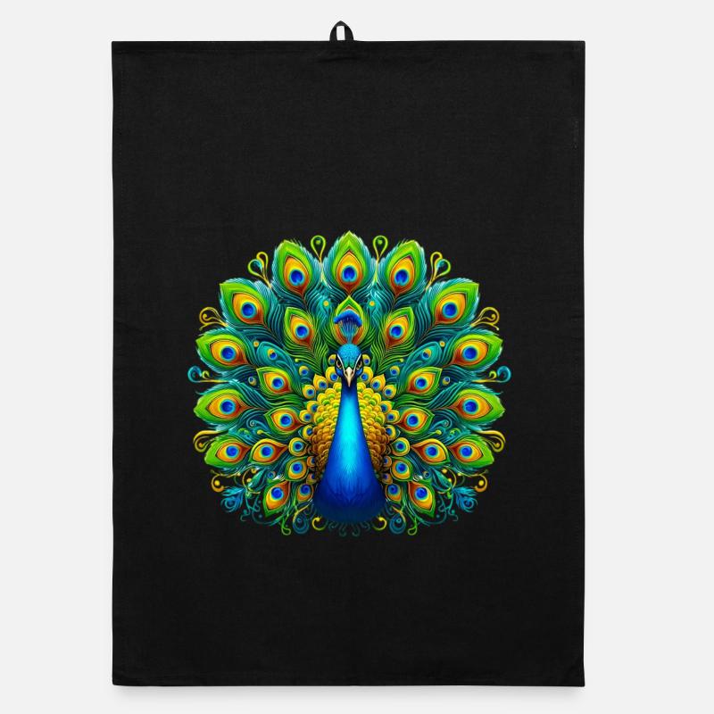 Peacock Organic dish towel