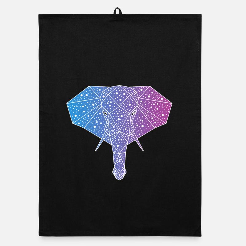 Galaktischer Elefant Organic Geschirrtuch