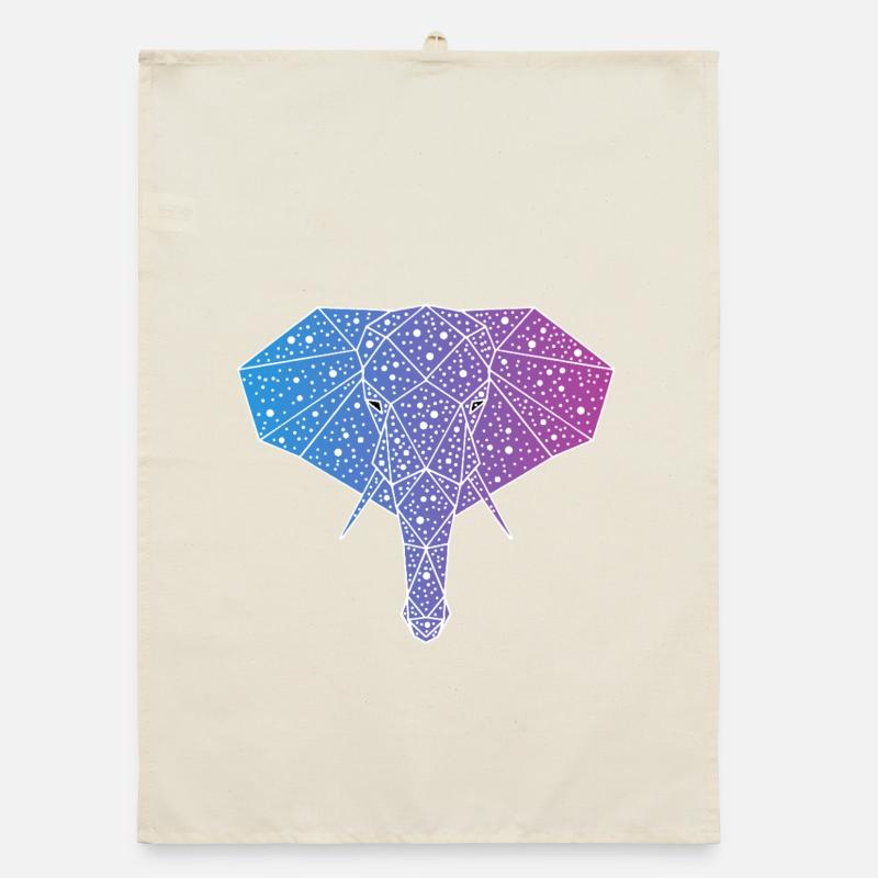 Galactic Elephant Organic dish towel