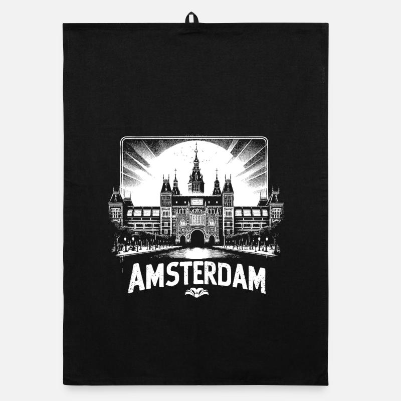 Design de chemise cool d’AMSTERDAM Torchon bio
