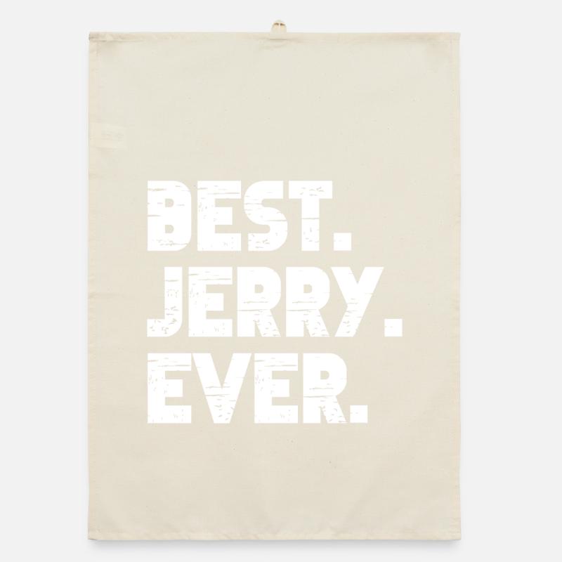 Best Jerry Ever Geschenk Spruch Organic Geschirrtuch