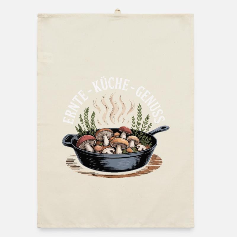 Cueillette de champignons Cueillette de champignons Chasseurs de champignons Forêt Torchon bio