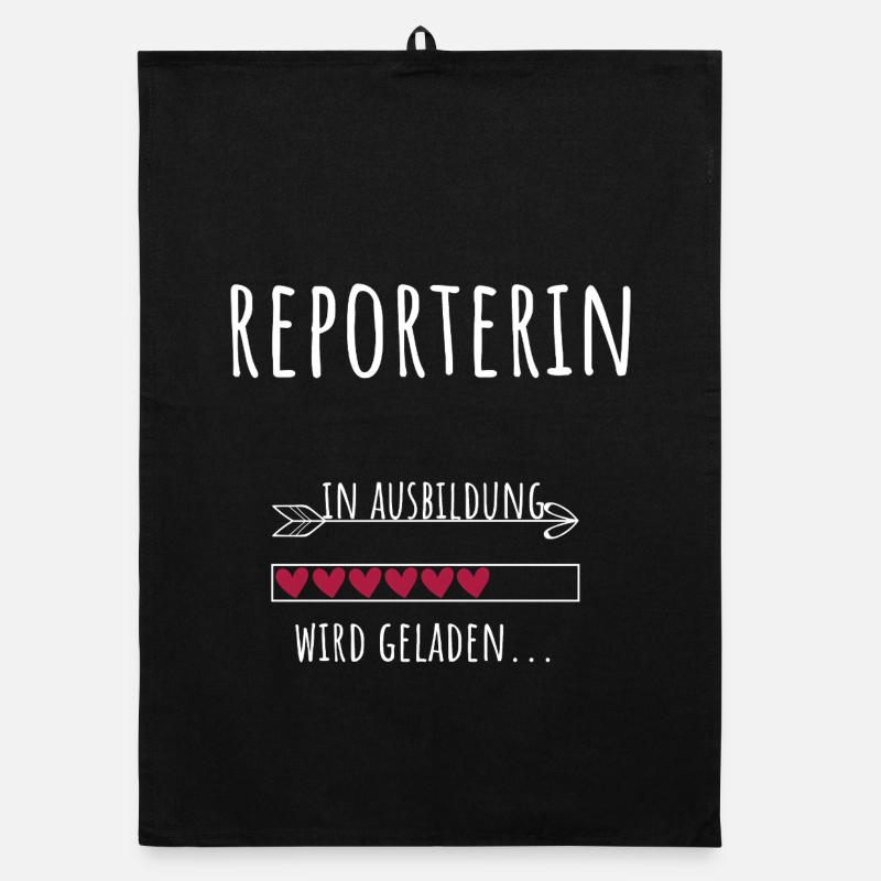 Journalismus Studentin Beruf Ausbildung Reporterin Organic Geschirrtuch