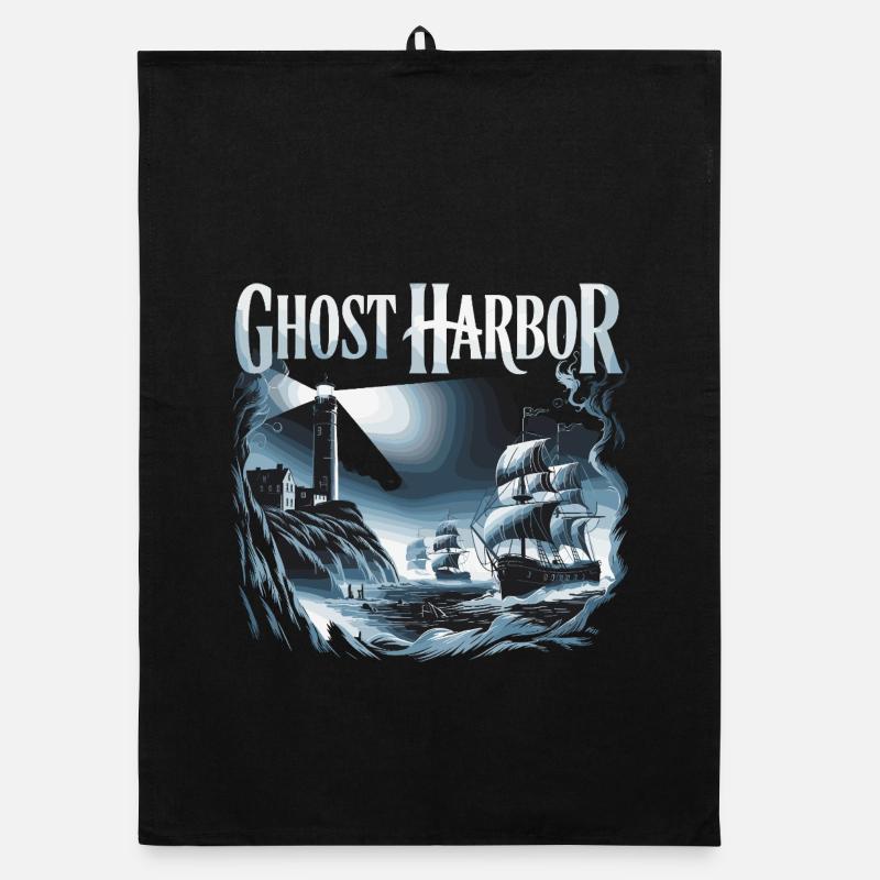 Ghost Harbor Ghost Harbor Pirate Ship and Organic dish towel