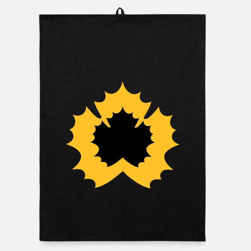 Yellow-black Skellefteå Organic dish towel