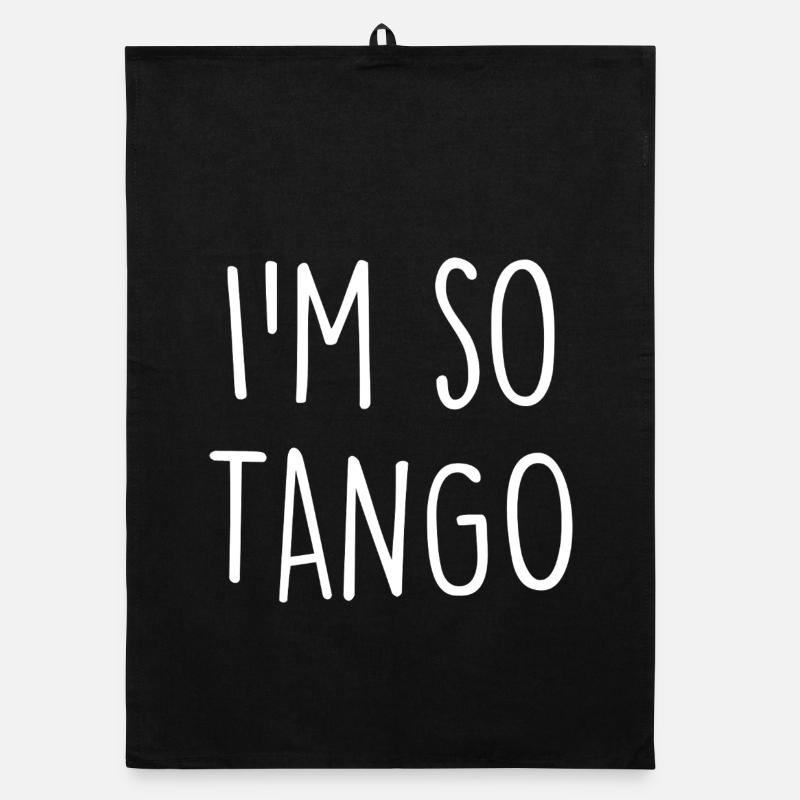 Tango Dancer - Organic Geschirrtuch - Schwarz