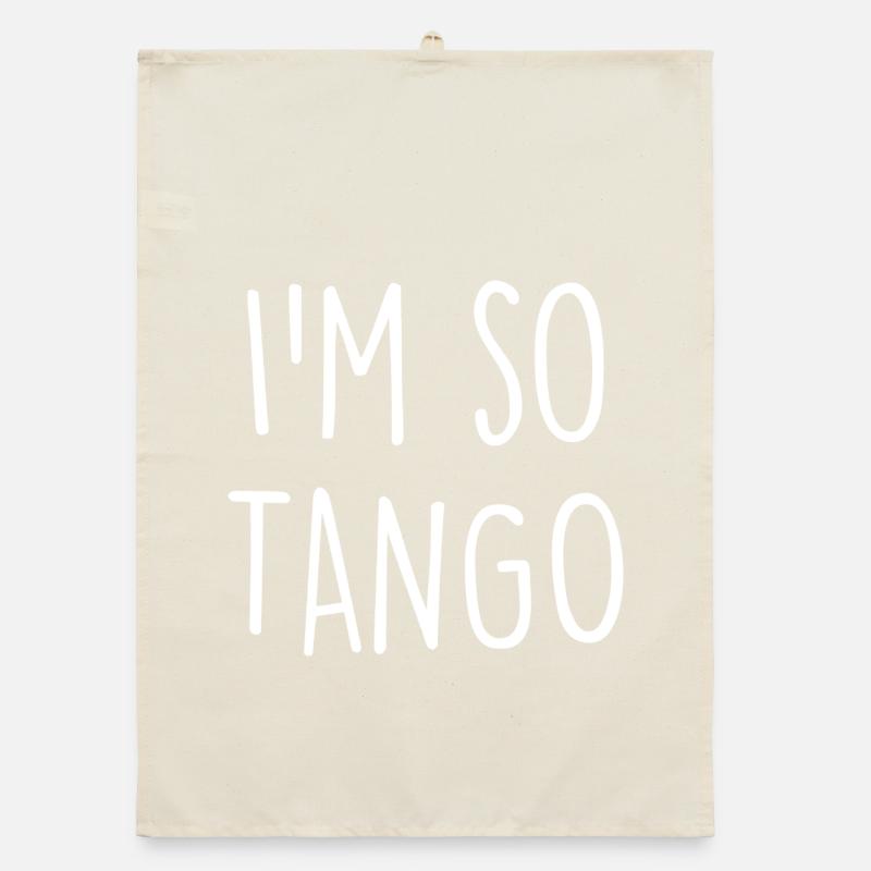 Tango Dancer Organic dish towel
