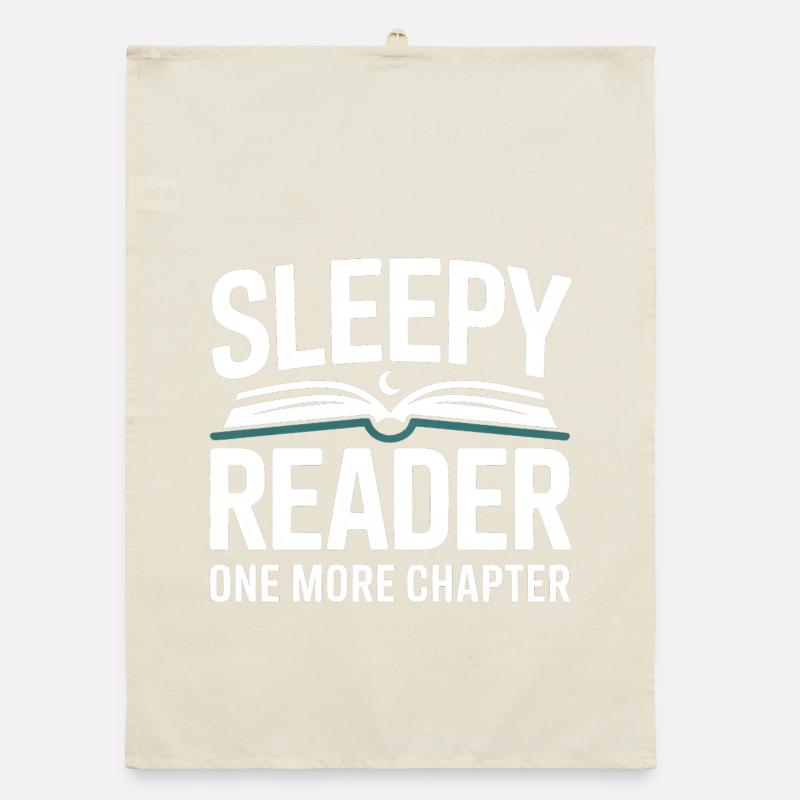 Sleepy Reader One More Chapter Read Organic dish towel