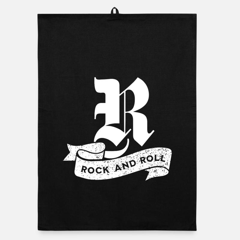 Emblème du Rock and Roll Torchon bio