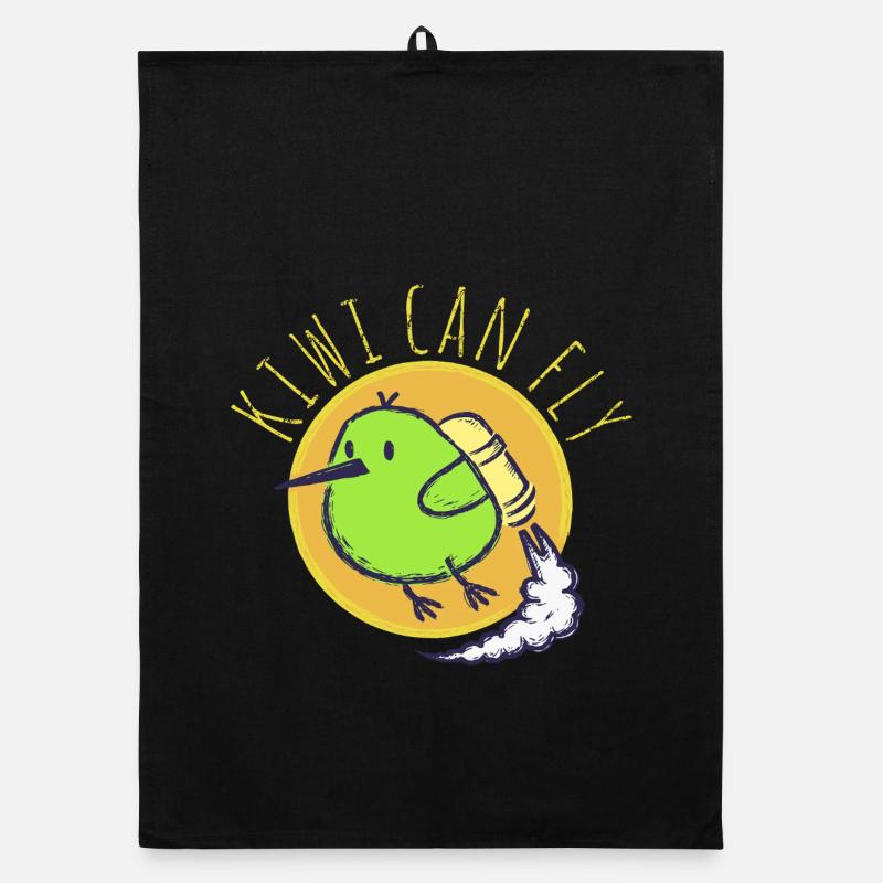 Kiwis can fly Organic dish towel
