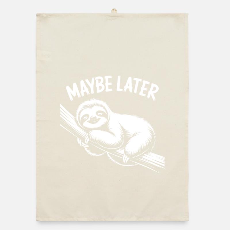 Faultier Chill Organic Geschirrtuch