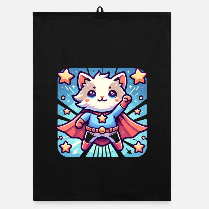 Chaton super-héros câlin Torchon bio