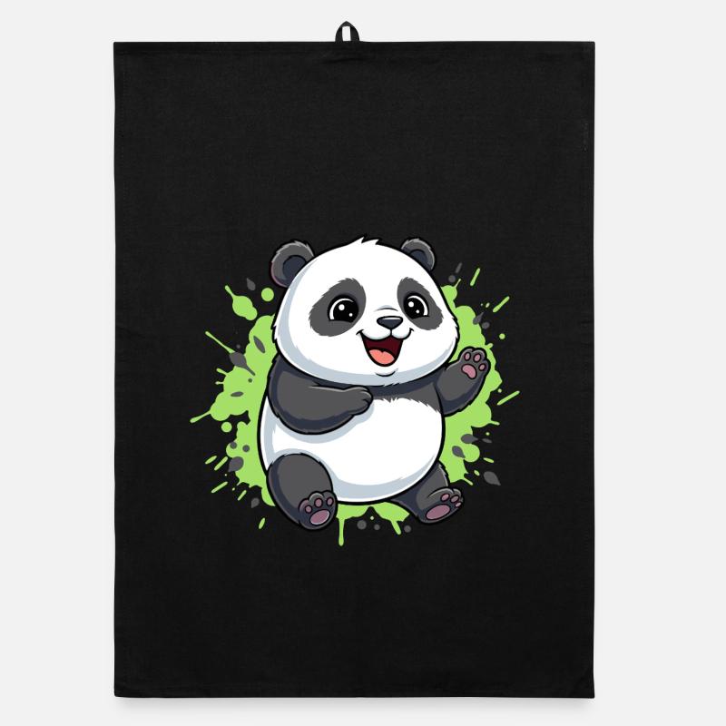 Happy Panda Splash Organic dish towel