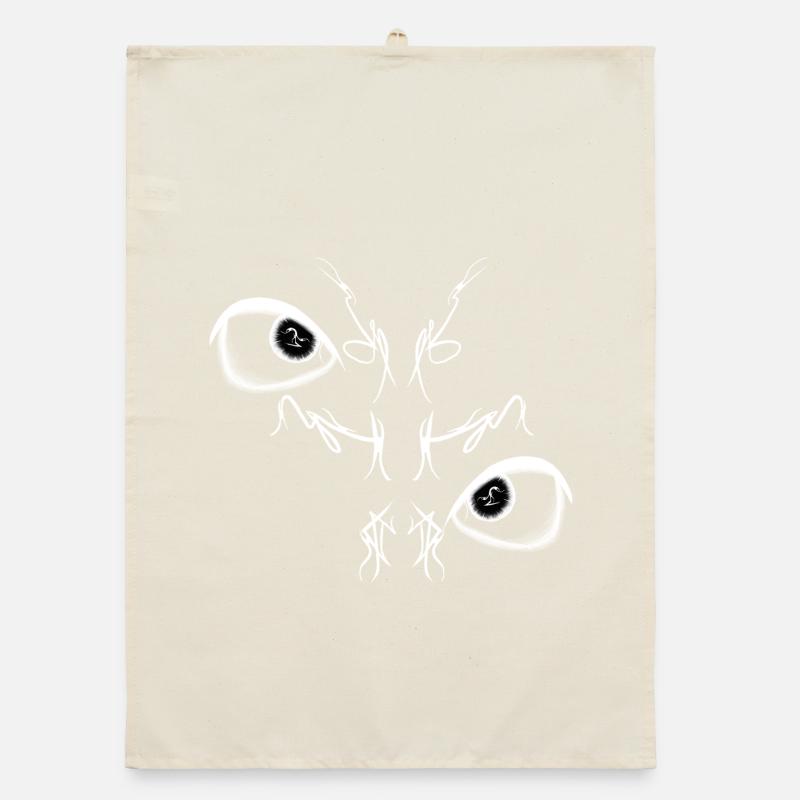 Night Bird Duo Lights (Reverse) Organic dish towel