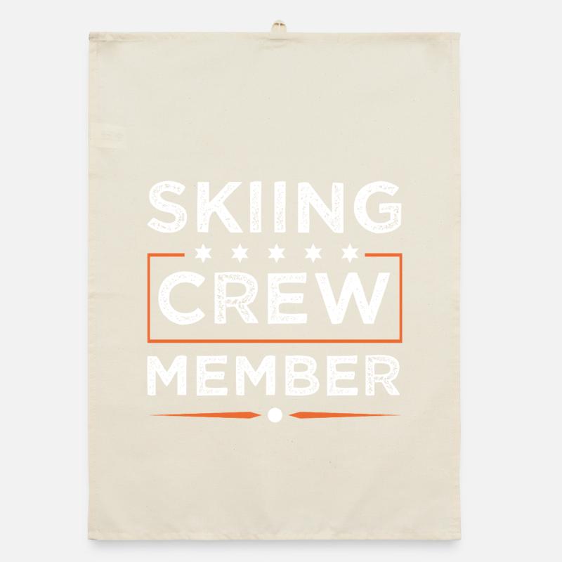 Skiing Crew Organic dish towel