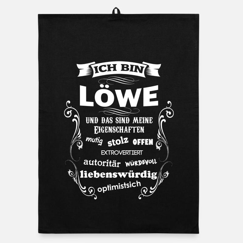 LÖWE - GEBURTSTAG Organic Geschirrtuch