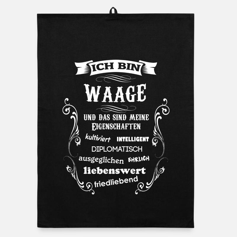 WAAGE - STERNZEICHEN Organic Geschirrtuch