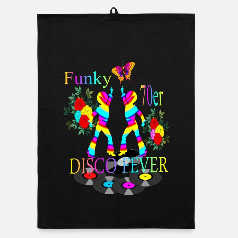 Disco Fever 70s Organic dish towel